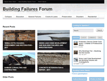 Tablet Screenshot of buildingfailures.com